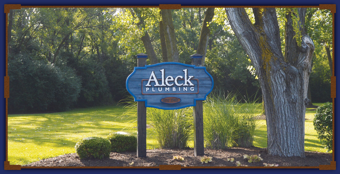 Aleck Plumbing sign established 1987
